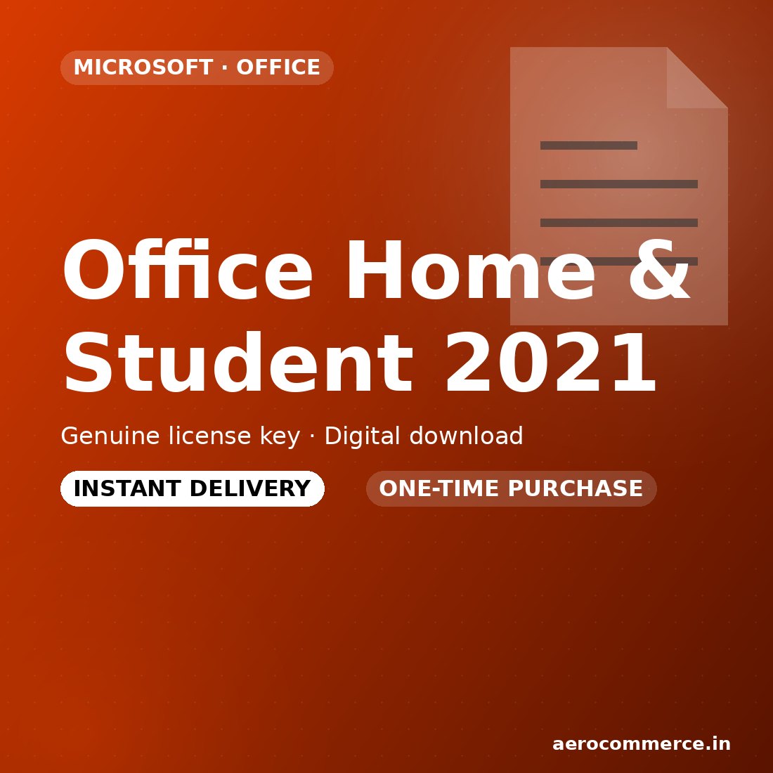 Office Home & Student 2021 license key