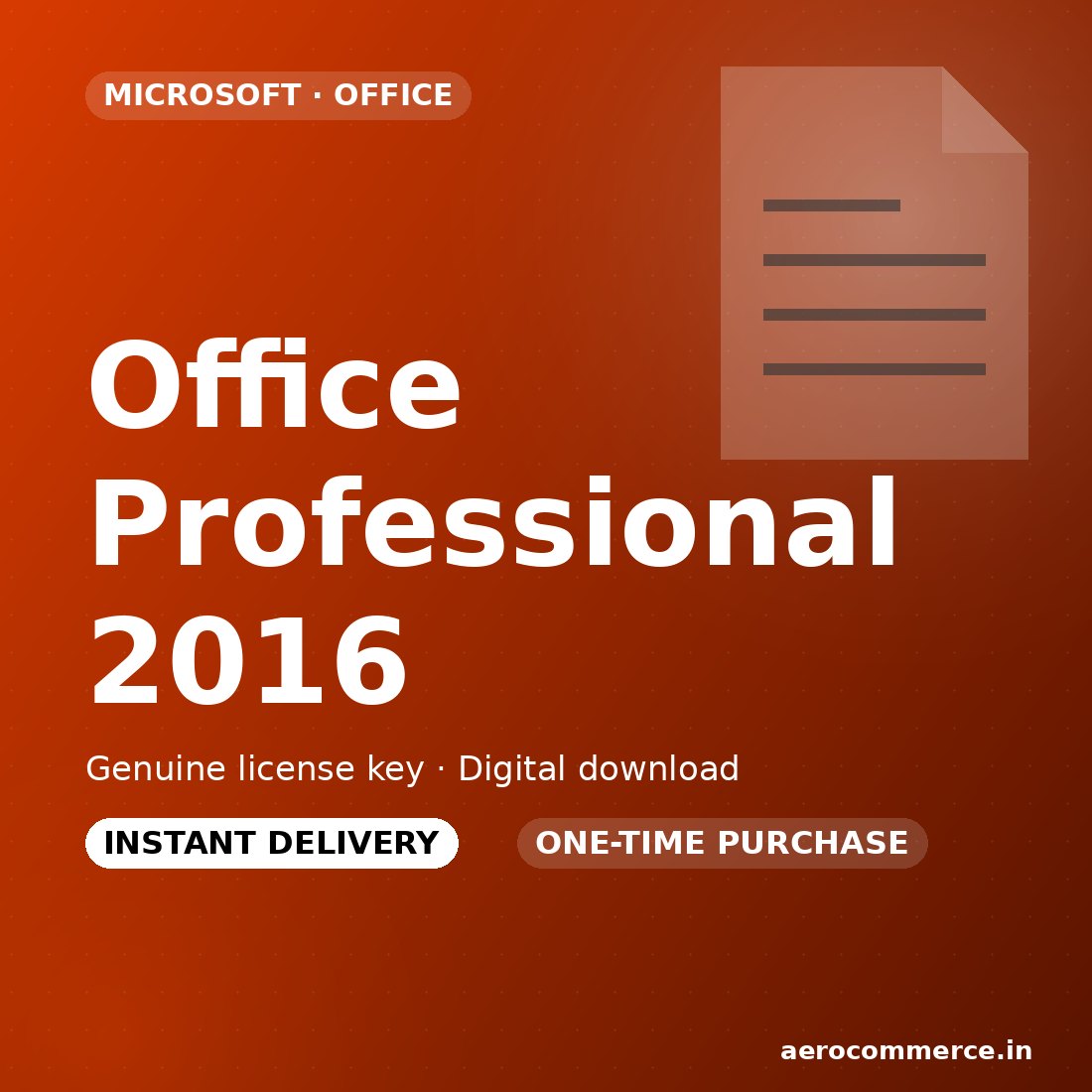Office Professional 2016 license key