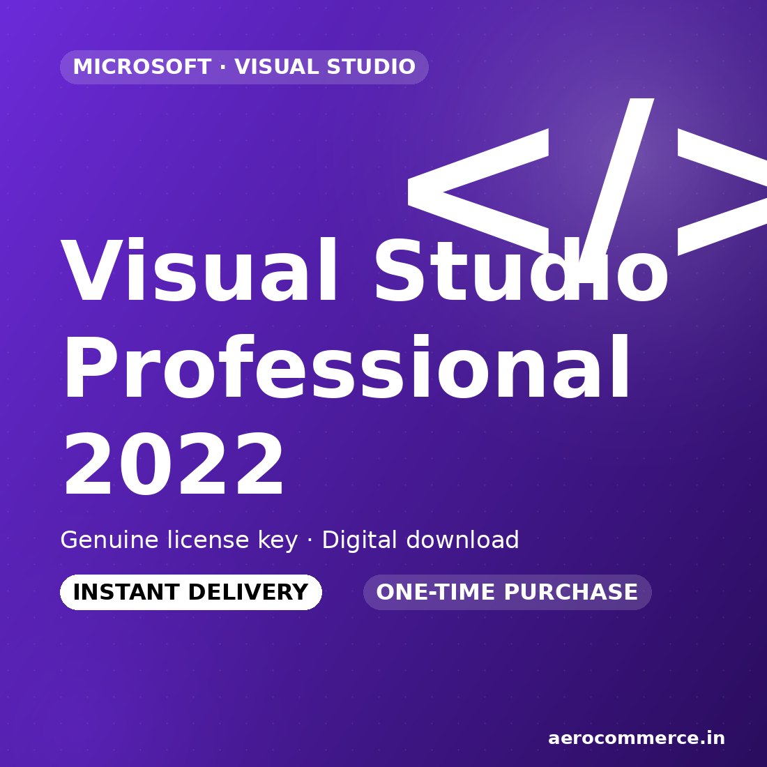 Visual Studio Professional 2022 license key
