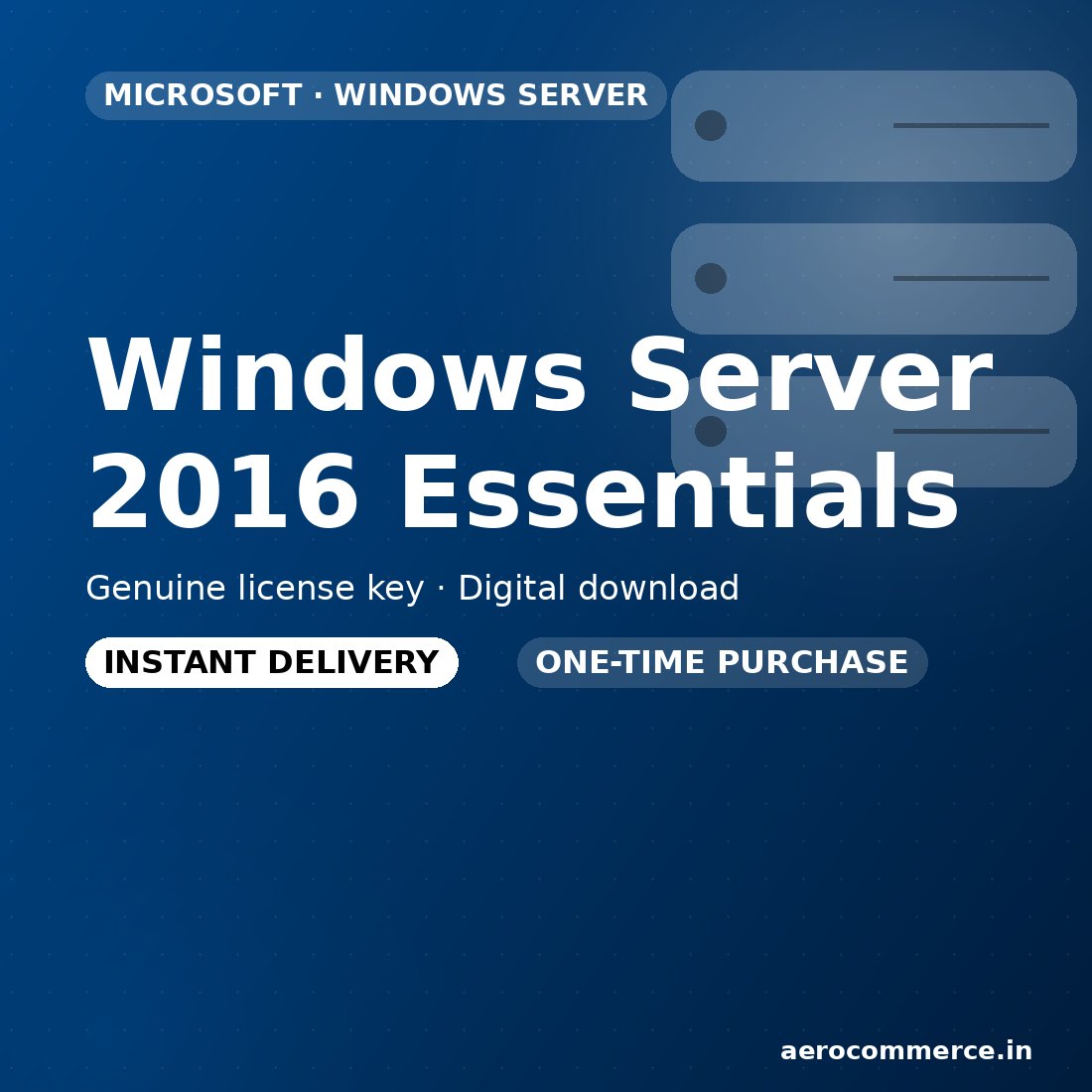 Windows Server 2016 Essentials license key