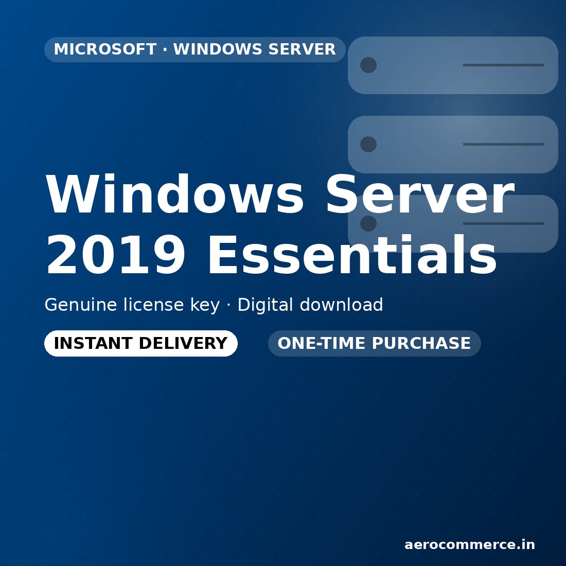 Windows Server 2019 Essentials license key
