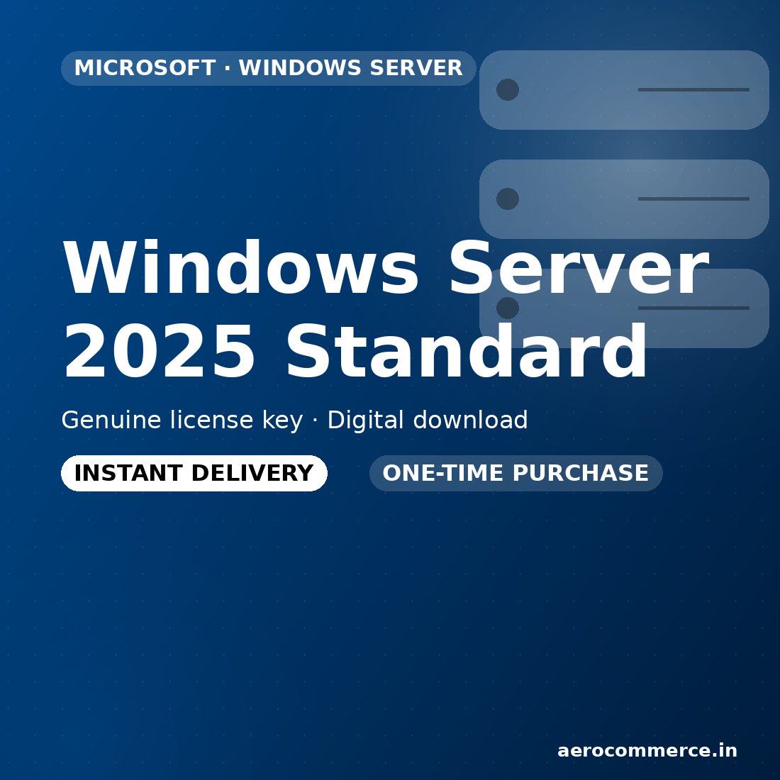 Windows Server 2025 Standard license key